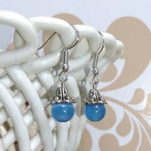 Cat Eye Bead Earrings